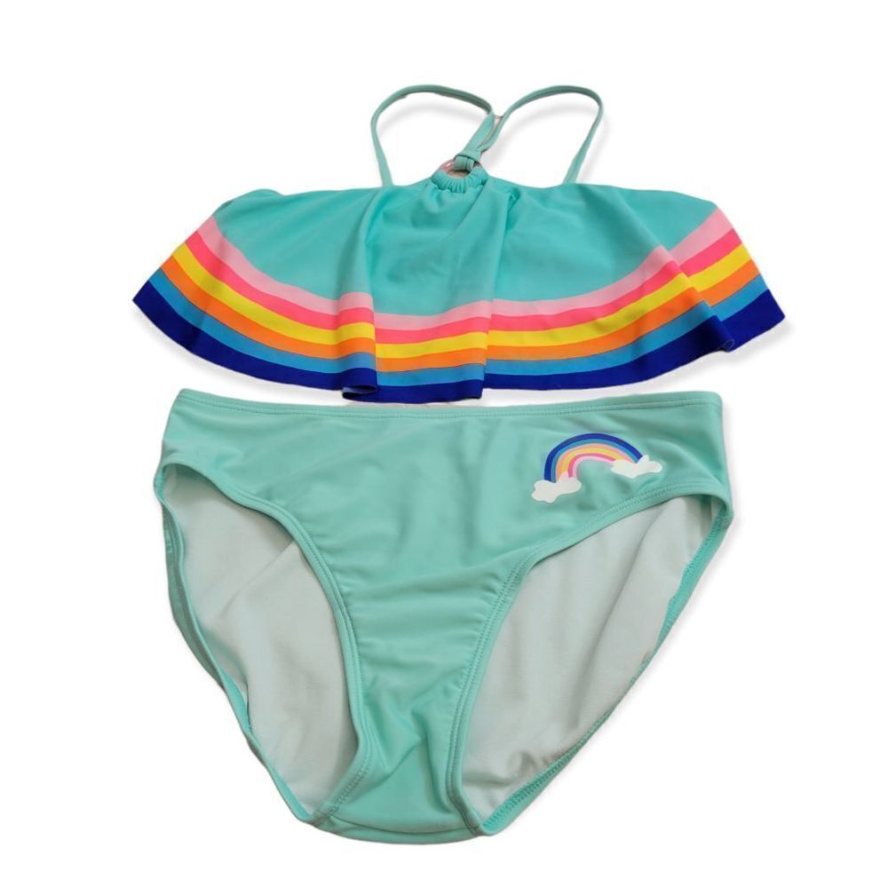 Cat & Jack Rainbow bikini XL14/16